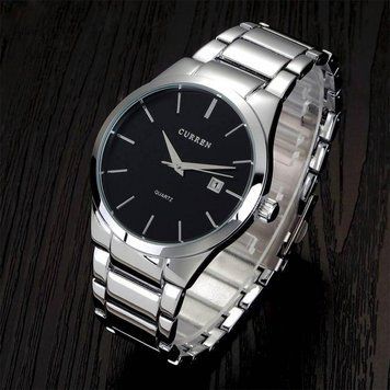Годинник Curren 8106 Silver-Black 1008-0281 фото