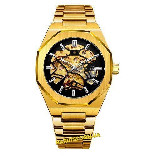 Годинник Gusto Skeleton Gold-Black 1031-0004 фото