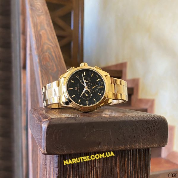 Годинник Forsining 6917 Gold-Black 1059-0133 фото