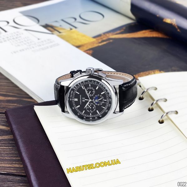 Годинник Forsining 319 Black-Silver-Black 1059-0022 фото