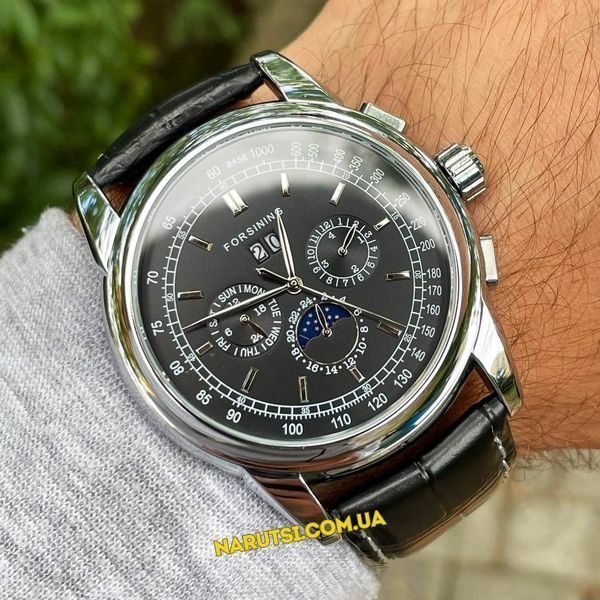 Годинник Forsining 319 Black-Silver-Black 1059-0022 фото