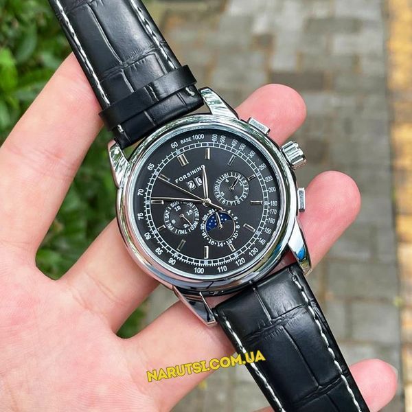 Годинник Forsining 319 Black-Silver-Black 1059-0022 фото