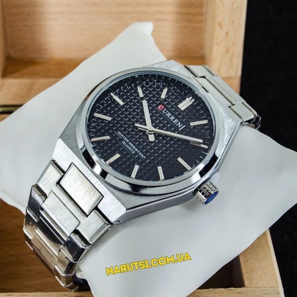 Годинник Curren 8439 Silver-Black 1008-0392 фото