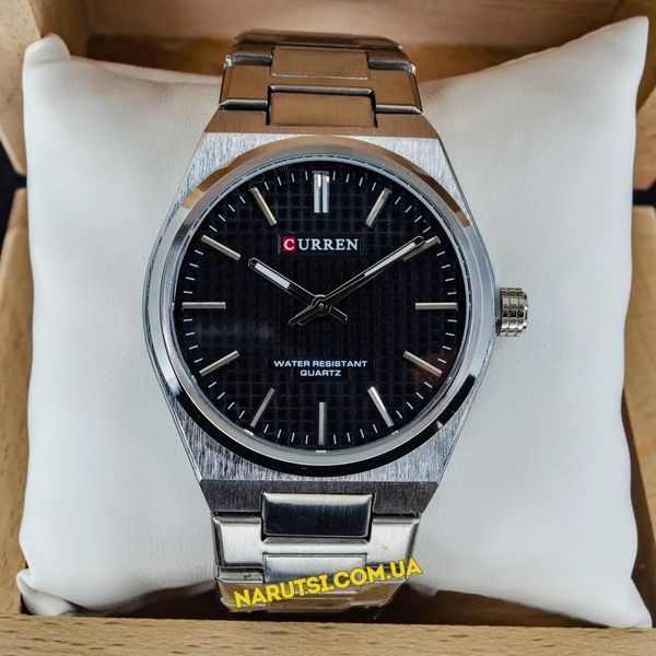 Годинник Curren 8439 Silver-Black 1008-0392 фото