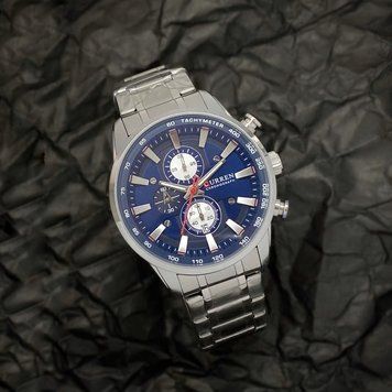 Годинник Curren 8351 Silver-Blue 1008-0231 фото