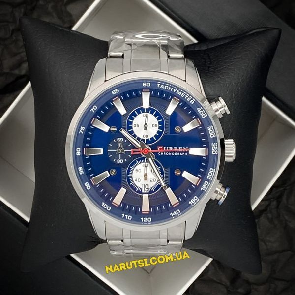 Годинник Curren 8351 Silver-Blue 1008-0231 фото