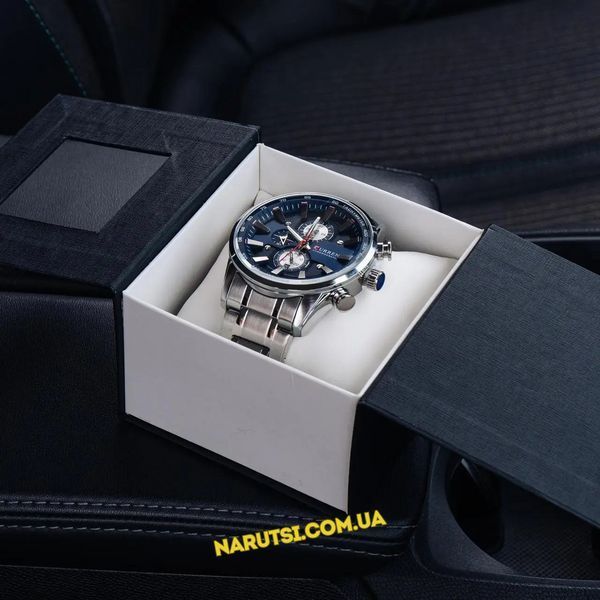 Годинник Curren 8351 Silver-Blue 1008-0231 фото