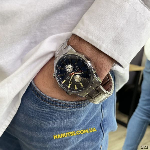 Годинник Curren 8351 Silver-Blue 1008-0231 фото