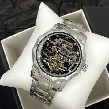 Годинник Forsining 8240 Silver-Black 1059-0150 фото