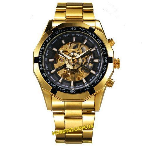 Годинник Forsining 8042 Gold-Black 1059-0058 фото