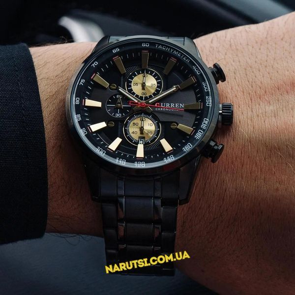 Годинник Curren 8351 Black-Gold 1008-0232 фото