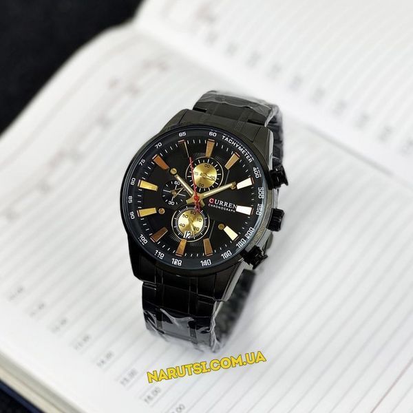 Годинник Curren 8351 Black-Gold 1008-0232 фото
