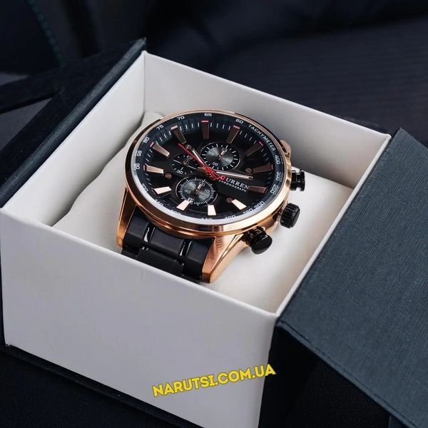 Годинник Curren 8351 Black-Cuprum 1008-0230 фото