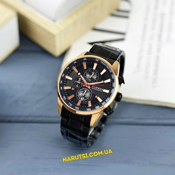 Годинник Curren 8351 Black-Cuprum 1008-0230 фото