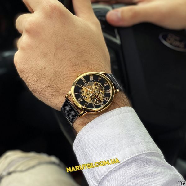 Годинник Forsining 8099 Black-Gold-Black Milan 1059-0057 фото
