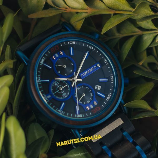 Годинник з дерева Razodeto Watch GS018 Blue GS018 Blue фото