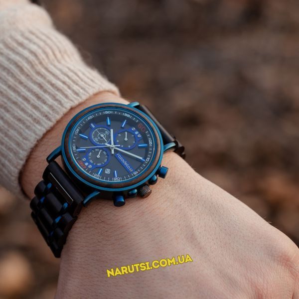 Годинник з дерева Razodeto Watch GS018 Blue GS018 Blue фото