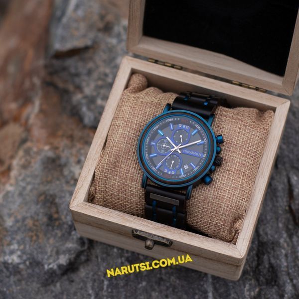 Годинник з дерева Razodeto Watch GS018 Blue GS018 Blue фото