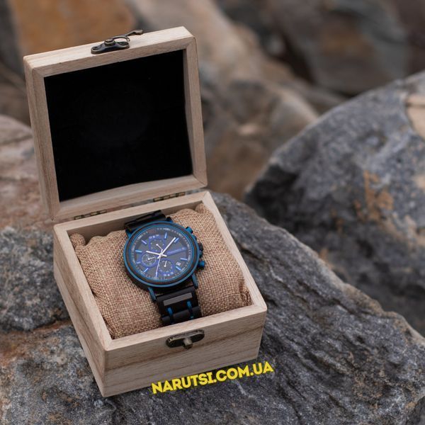 Годинник з дерева Razodeto Watch GS018 Blue GS018 Blue фото
