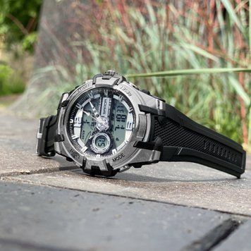 Годинник Sanda 6015 Black-Silver 1044-0060 фото