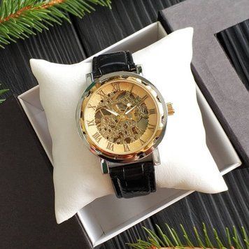 Годинник Winner 8011 Black-Silver-Gold 1111-0020 фото
