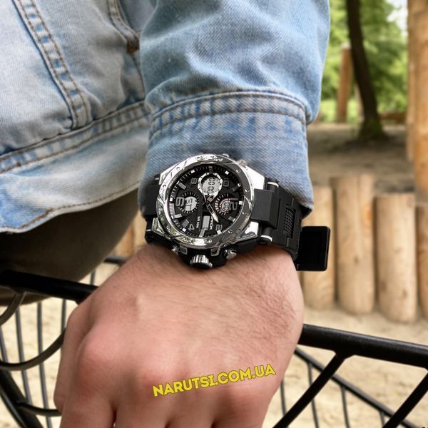 Годинник Sanda 6008 Black-Silver 1044-0049 фото