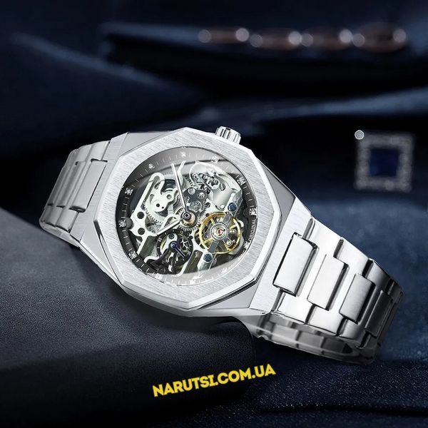 Годинник Forsining 560 Silver-Black 1059-0901 фото