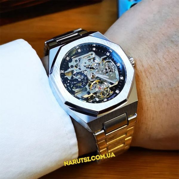 Годинник Forsining 560 Silver-Black 1059-0901 фото