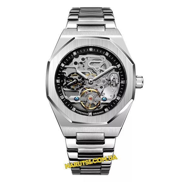Годинник Forsining 560 Silver-Black 1059-0901 фото