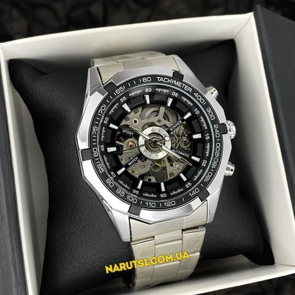 Годинник Winner 8042 Silver-Black-Silver 1099-0015 фото