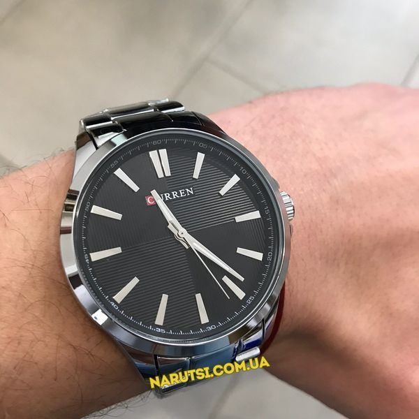 Годинник Curren 8322 Silver-Black 1008-0182 фото