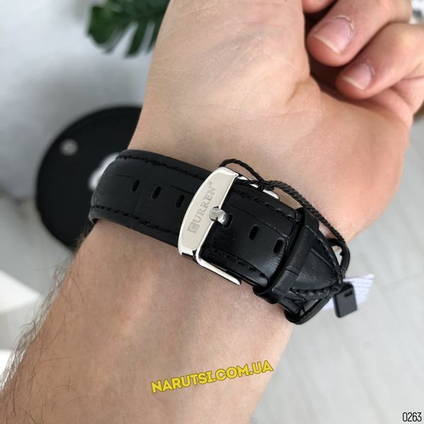 Годинник Curren 8365 Silver-Black 1008-0263 фото