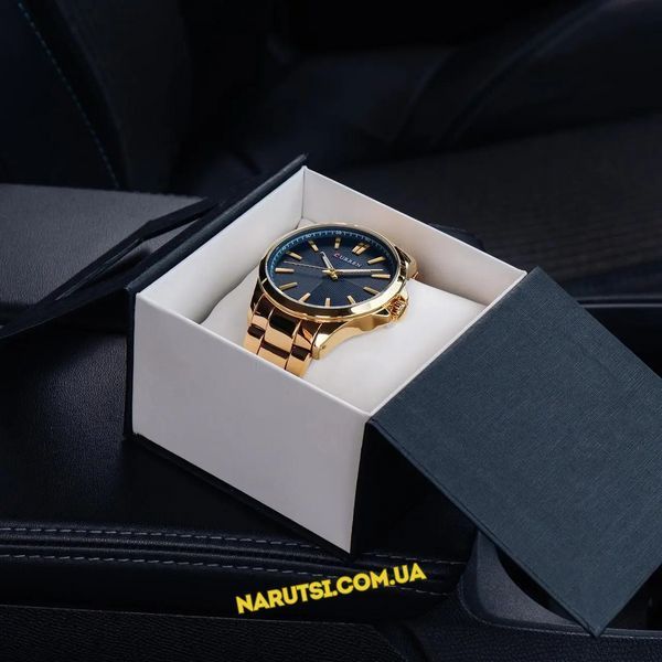 Годинник Curren 8322 Gold-Blue 1008-0195 фото