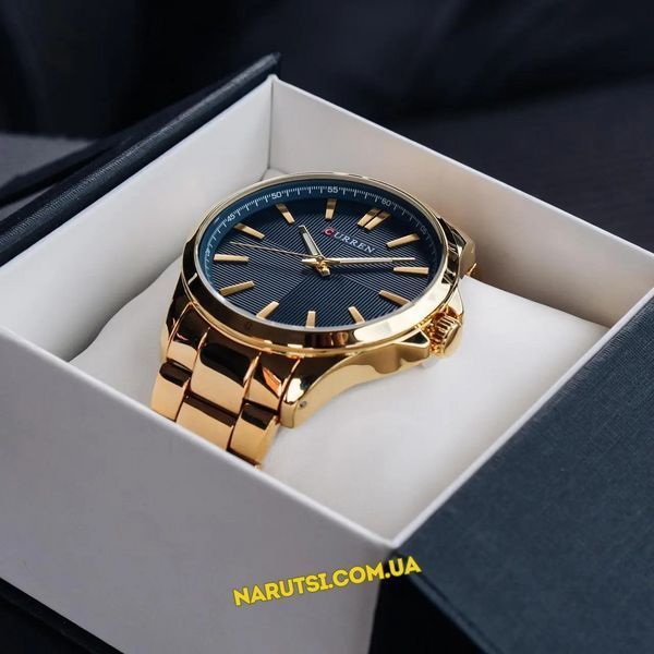 Годинник Curren 8322 Gold-Blue 1008-0195 фото