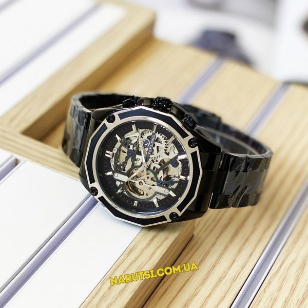 Годинник Forsining 8130 Black-Silver 1059-0015 фото
